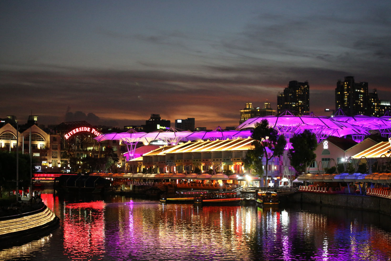 Christmas at the Singapore River Clarke Quay