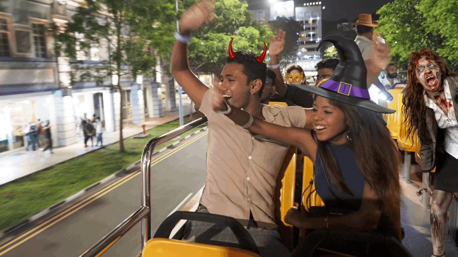 Halloween Spooktacular with a FunVee Open-Top Bus Charter