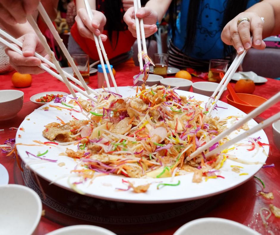 Lo Hei Yu Sheng Celebration Chinese New Year 2025 Singapore