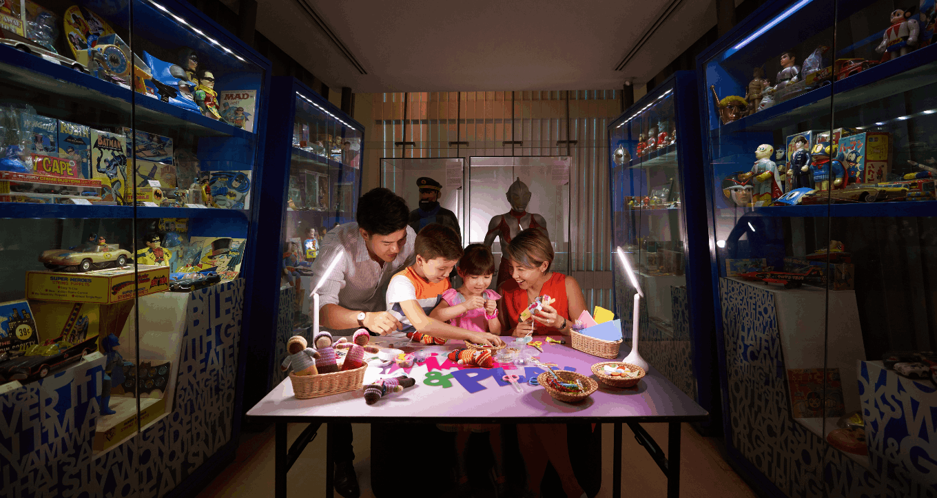 MINT Museum of Toys Family creating toys at a craft workshop