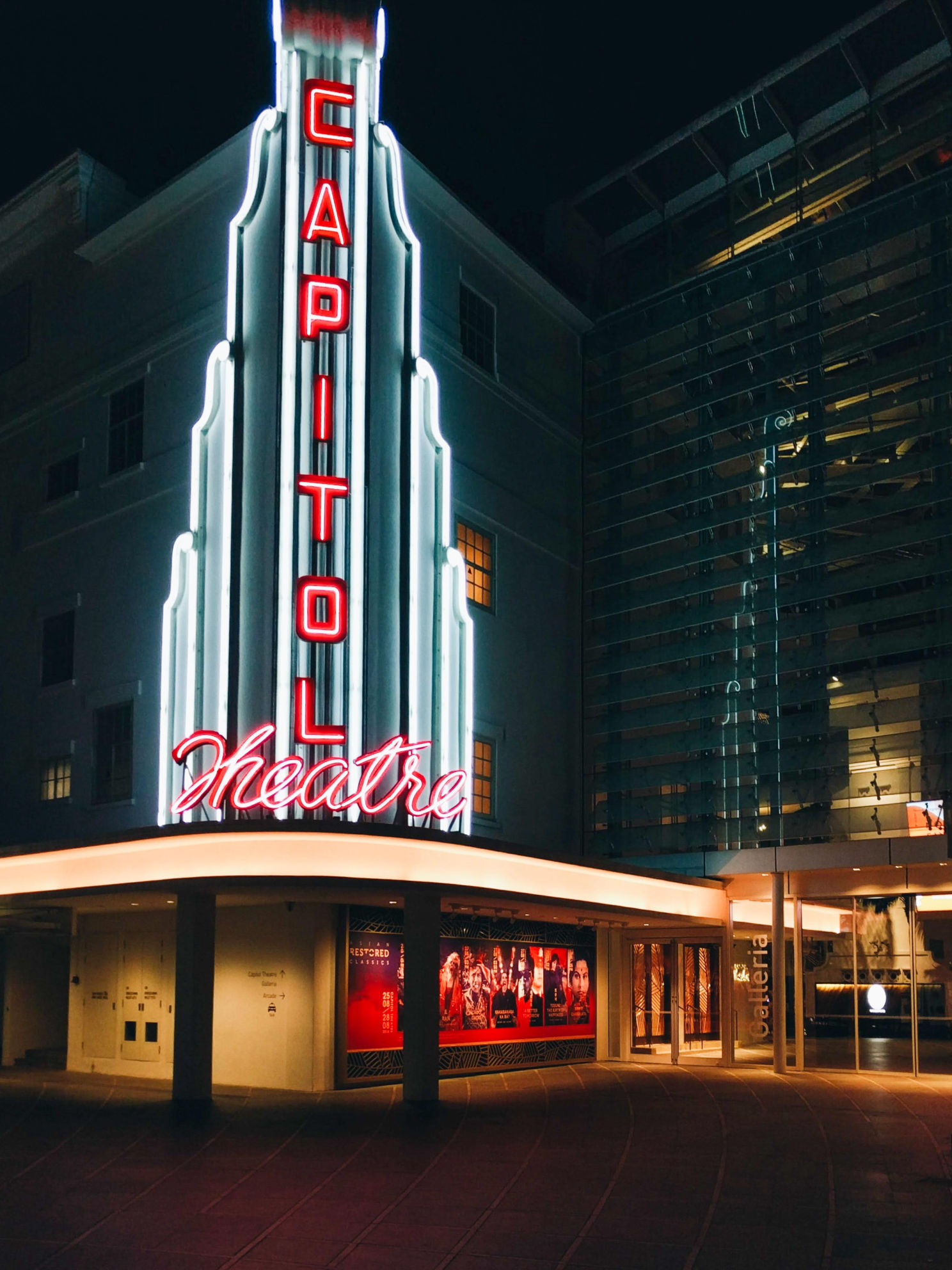 Singapore Capitol Theatre at Night