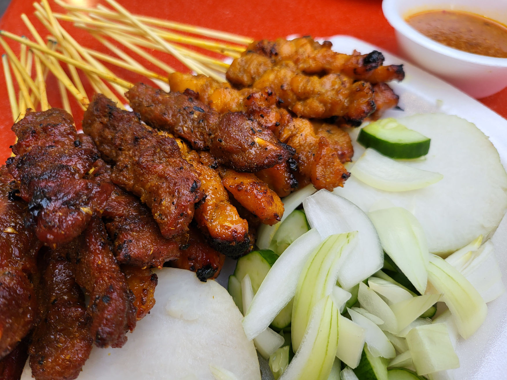Satay at Lau Pa Sat Singapore