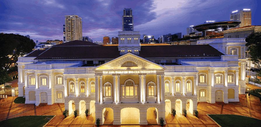Singapore Arts House at Night