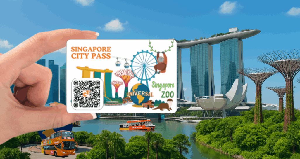 Indian tourists using a Singapore City Pass to visit multiple attractions easily